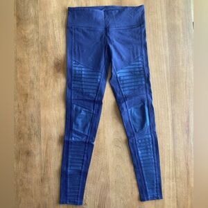 alo moto leggings - navy